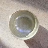 Kiwakoto Suikaen Matcha Pouring Bowl Pearl パール片口抹茶碗