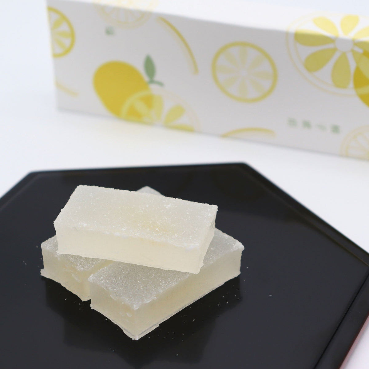 Kyogashitsukasa Miyako : Yuzu Kohakuto 京都菓子司都　柚子琥珀糖