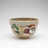 Nagomi: Kyo-yaki Matcha Bowl (京焼抹茶碗  Dog / 犬）