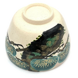 Nagomi: Kyo-yaki Matcha Bowl (京焼抹茶碗  Matsu / 松）2