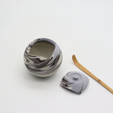 [One-of-a-Kind] Shinro Yamamoto: Marble Porcelain Natsume A / Lidded Container (Blue) yunomi.life