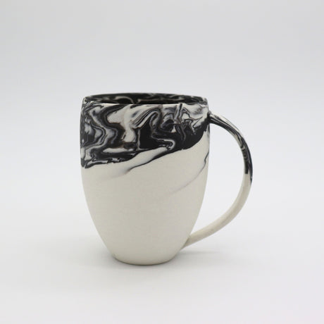 Shinro Yamamoto: Marble Porcelain Mug Cup (White) yunomi.life