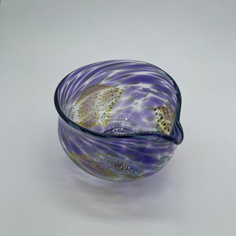 Suikaen: Crystal Series (Katakuchi Chawan Glass Matcha Bowl with Spout ) SORA yunomi.life 6
