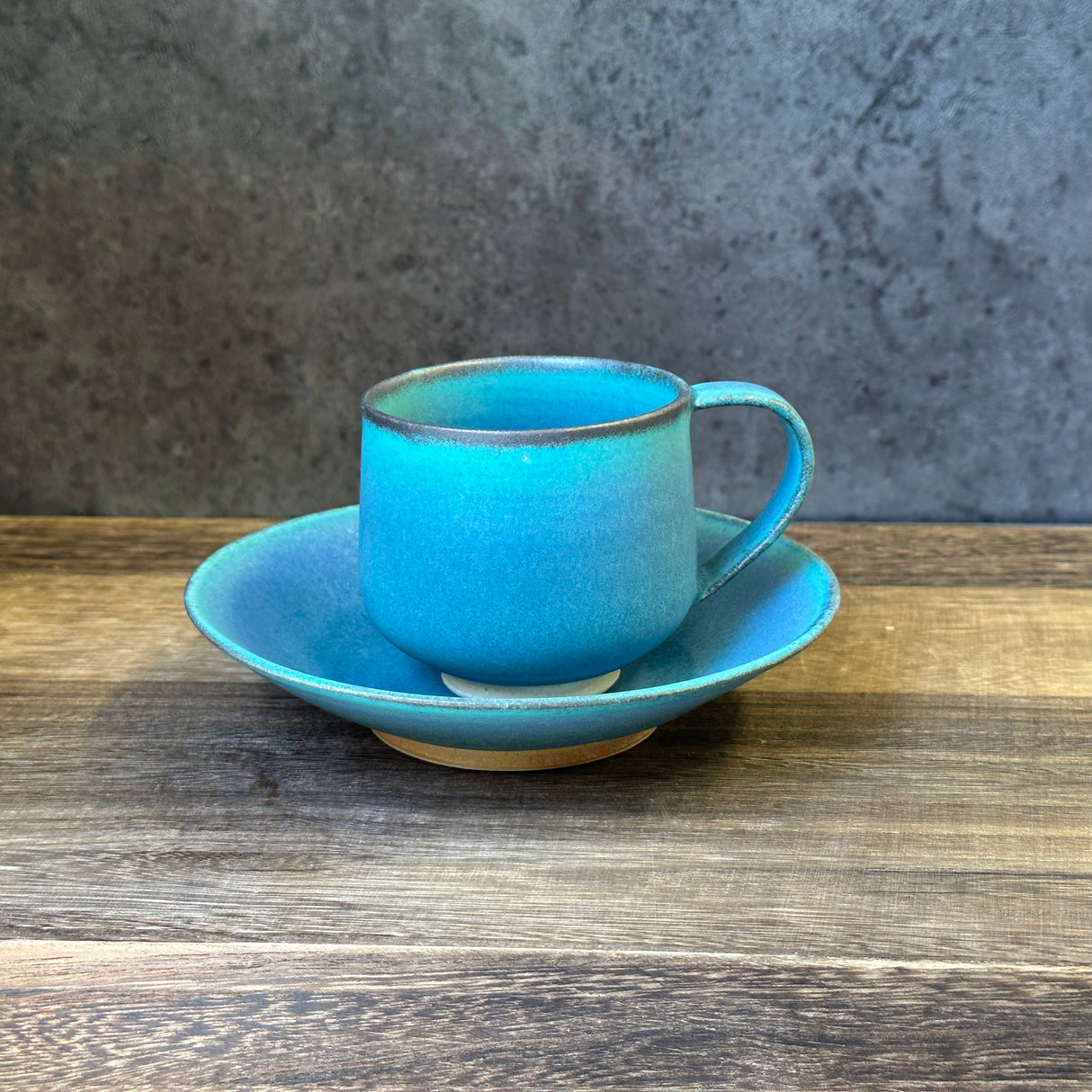 Oiso Studio: Sea Blue Cup & Saucer (Order now for Feb 2025 target shipment)