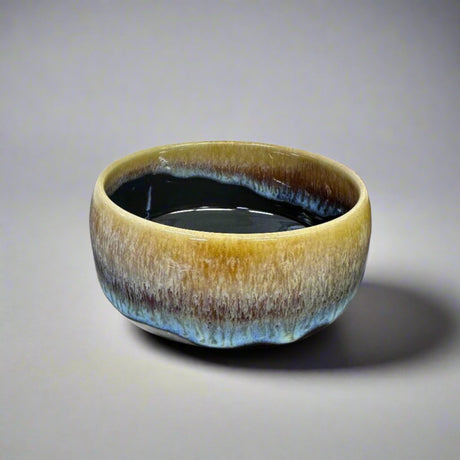 Saikai Ceramics: Hakuwan - Jatenmoku, Porcelain Matcha Bowl with Gift Box - Yunomi.life