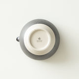 Origami Tea Akatsuki Black Minoyaki Porcelain Matcha Bowl with Pouring Lip　抹茶碗 暁月ブラック