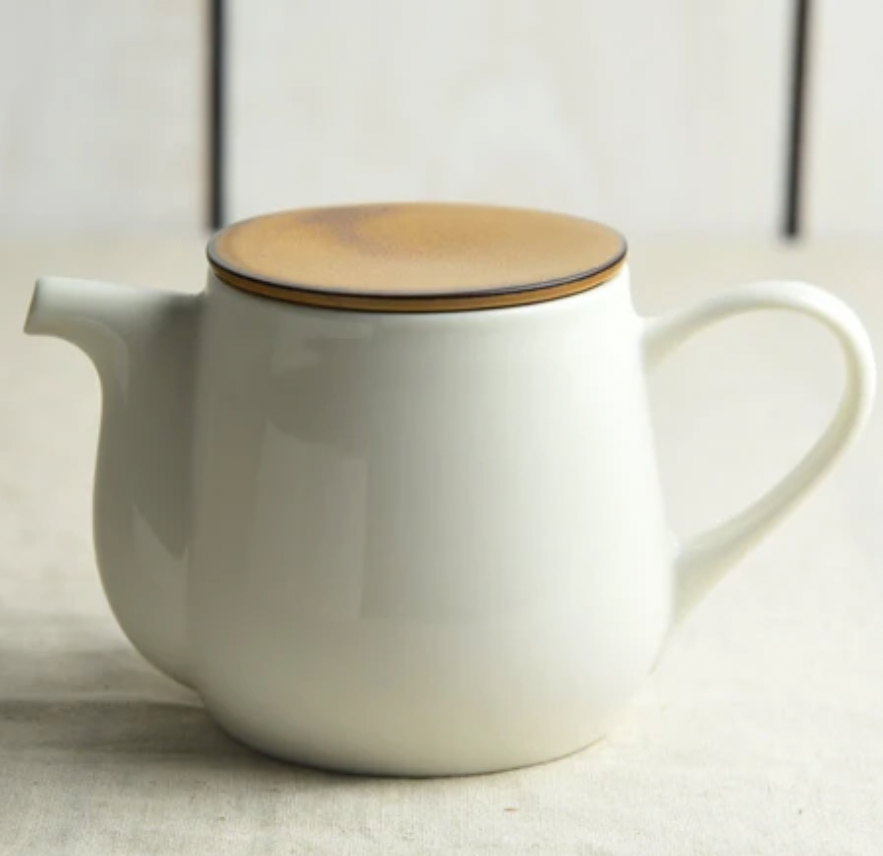 Miyama bico Tea Pot ティーポット キューラ型 カラメルブラウン