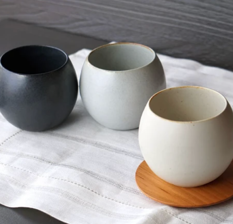 SHIKIKA - Korokoro Round Yunomi Cup (Gray)