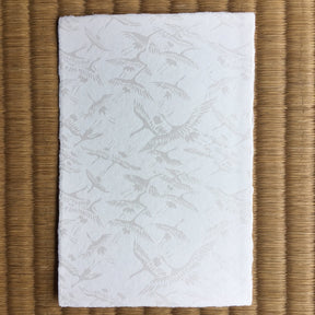 Echizen Washi Postcard, Crane (Tsuru) Design - Yunomi.life