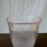 Frosted Beer Glass Pink by Toyo Sasaki Glass - Yunomi.life