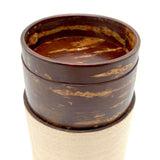 Fujiki Denshiro: Obizutsu Tea Canister - Silky Oak 帯筒茶筒シルキーオーク - Yunomi.life