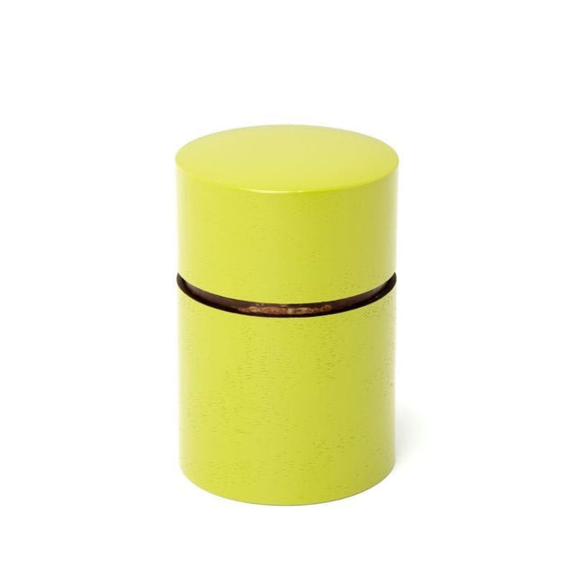 Fujiki Denshiro: Obizutsu Tea Canister - Wakaba 帯筒茶筒わかば - Yunomi.life