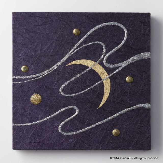 Hana & Haku: Decorative Washi Paper Panel (Purple #2) - Yunomi.life