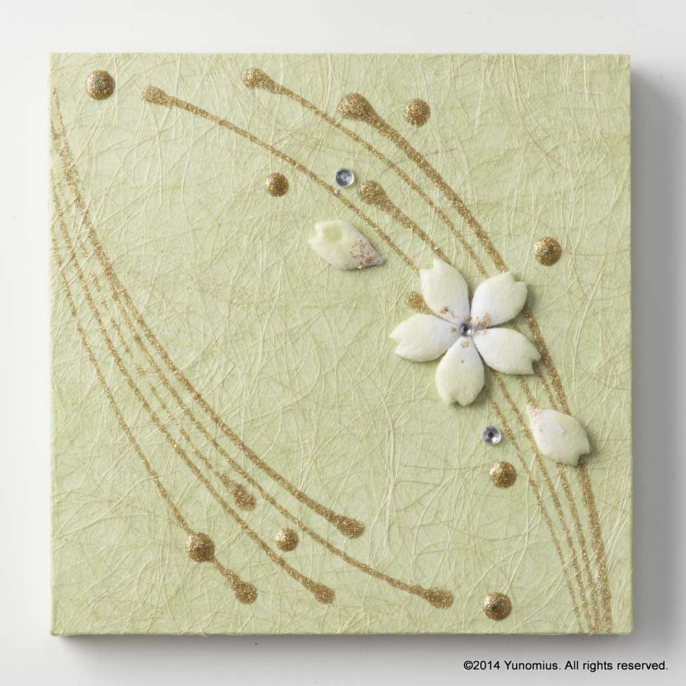 Hana & Haku: Sakura Washi Paper Panel (Green #1) - Yunomi.life