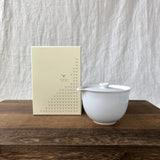 Yamani - Miyama Tableware: Chahaku Hohin Tea Pot - Porcelain White (shiboridashi)