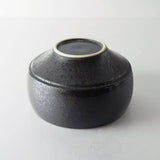 Saikai Ceramics: Hakuwan - Wabikuro, Black Porcelain Matcha Bowl with Gift Box - Yunomi.life